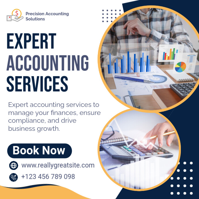 Pinterest Accountant Accounting Services Promotion Template | PosterMyWall