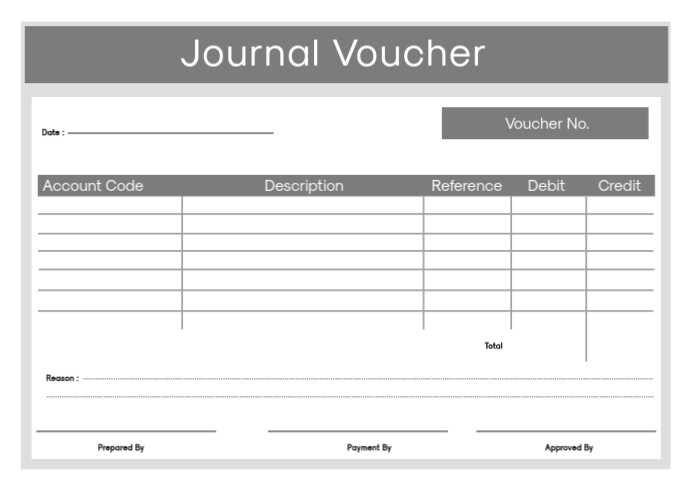 Copy of Accounts Journal Voucher Sample | PosterMyWall