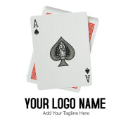 Ace Of Clubs Illustration, Ace Of Spades United  Logo template