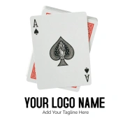 Ace Of Clubs Illustration, Ace Of Spades United  Logo template
