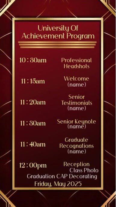 Achievement Program Flyer Indaba yaku-Instagram template