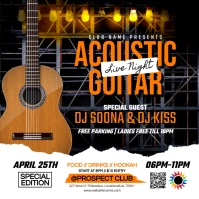 Acoustic Guitar Instagram Post template