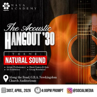 Schwarz Acoustic Music Event Instagram Plasing Template