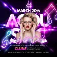Acoustic Night Club Wpis na Instagrama template