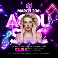Acoustic Night Club Wpis na Instagrama template