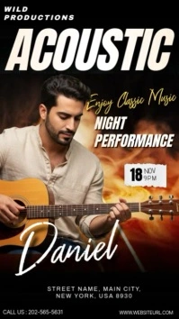 Acoustic night Instagram Reel template