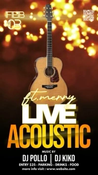 Acoustic Night Instagram Story template