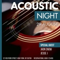 ACOUSTIC NIGHT Kwadrat (1:1) template