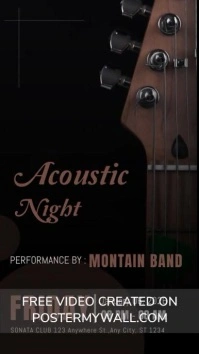 Acoustic Night Event Instagram Reel template