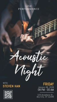 Promosi Acara Malam Akustik Instagram Story template
