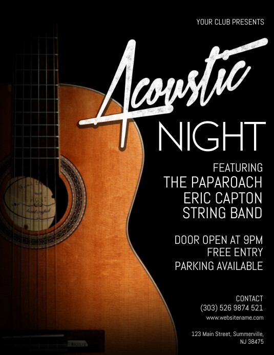 2+ Free Acoustic Soundcloud Banner Templates PosterMyWall