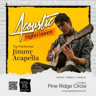 Acoustic Night Instagram Post template