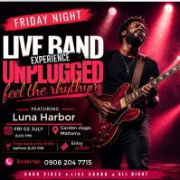 Acoustic Night Live Session Wpis na Instagrama template