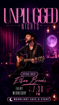 黑色 Live Music Event Instagram Story Template