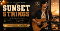 Czarny Live Acoustic Music Event Facebook Shared Image Template