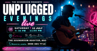 Black Acoustic Music Event Facebook Shared Image Template