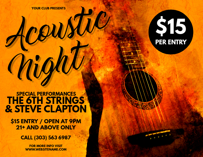 Acoustic Night Flyer Volante (Carta US) template