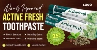 Active Fresh Toothpaste Ads Obraz udostępniany na Facebooku template