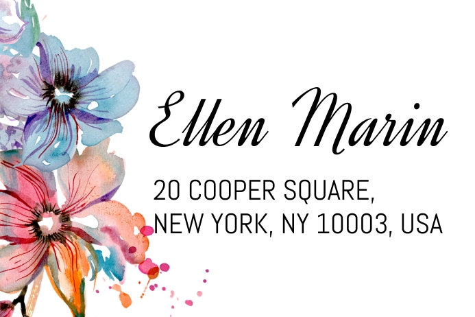 Postage Sticker Address Layout Address Label, Postal Labels, Postal Sticker Template | PosterMyWall
