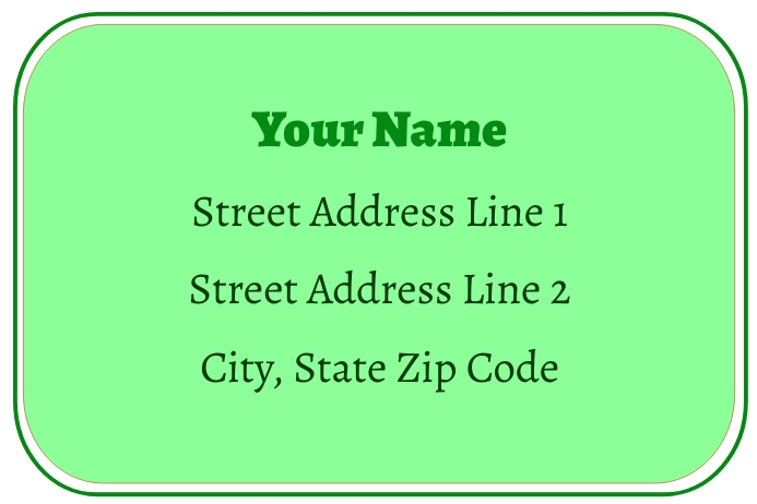 Copy of Address Label 2 | PosterMyWall