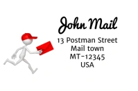 Address label 2 Etiqueta template