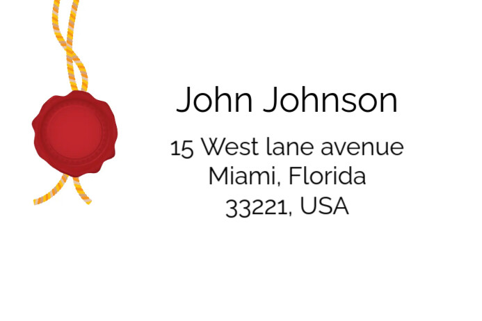 Address label 5 Template | PosterMyWall