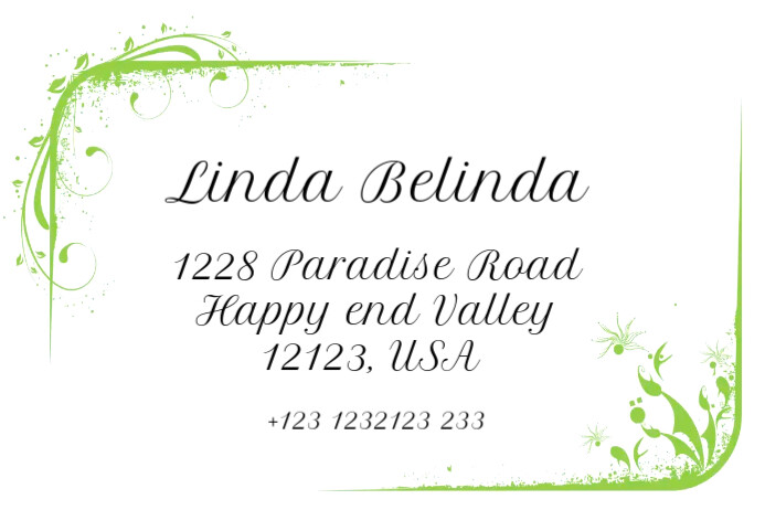 Copy of Address label 6 | PosterMyWall