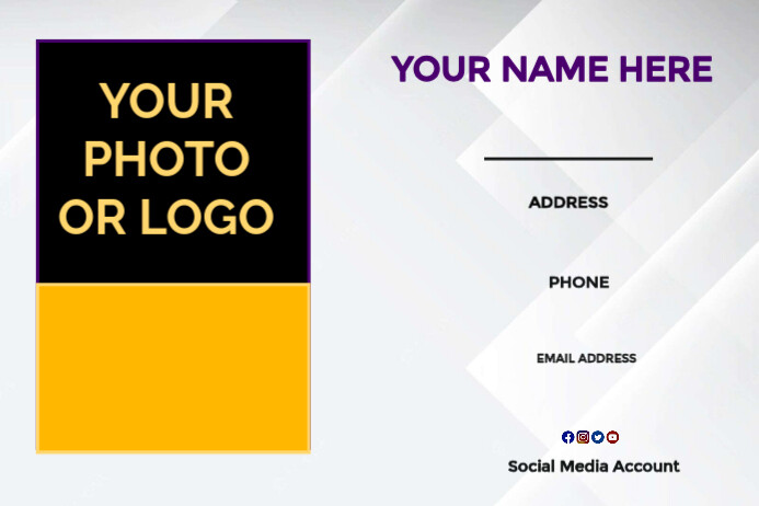 address label card Template | PosterMyWall