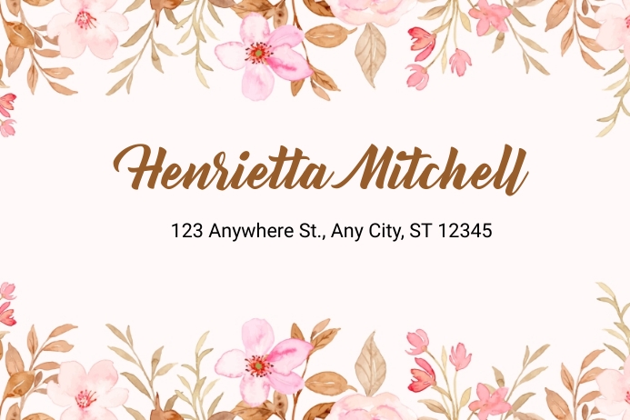 Address Label Template | PosterMyWall