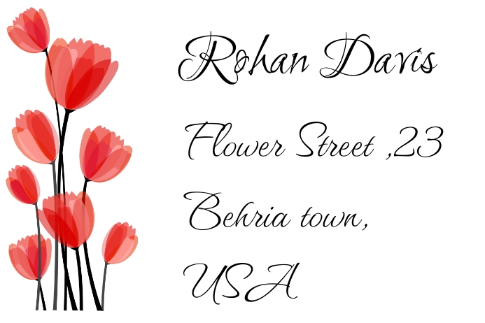 Address label design template | PosterMyWall