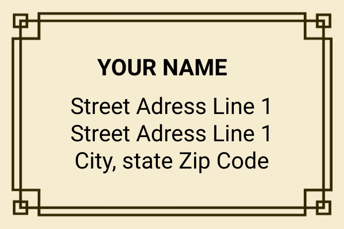 Address Label Template | PosterMyWall