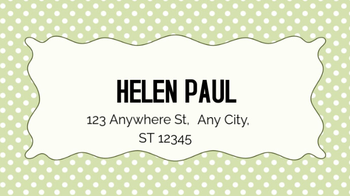 Address label Umbukiso Wedijithali (16:9) template