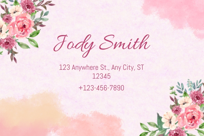 Address Label Template | PosterMyWall