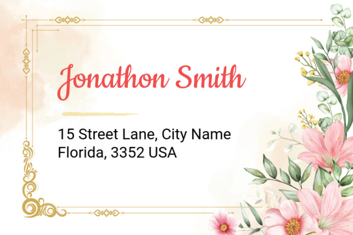 Address Label Design Template | PosterMyWall