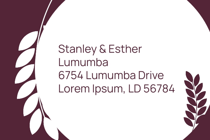 Address Label Template | PosterMyWall