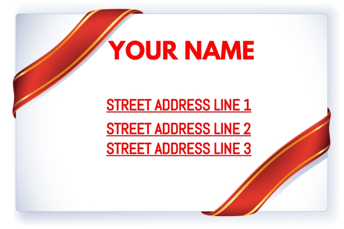 Address label Template | PosterMyWall