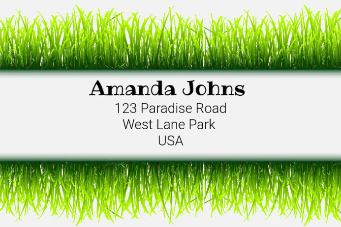 Fixture Address Label Layout Address label Template | PosterMyWall