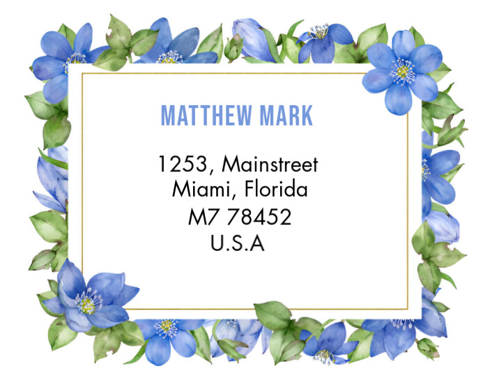 Address label poster ad design Template | PosterMyWall