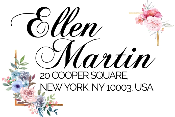 ADDRESS LABEL RETURN LABEL POSTAL LABEL STI Template PosterMyWall