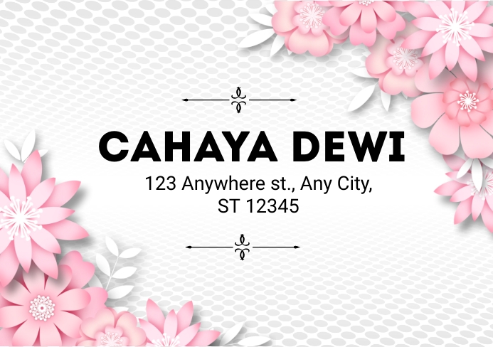 Address Label Template | PosterMyWall