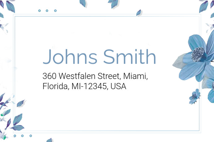 Address Label Template PosterMyWall