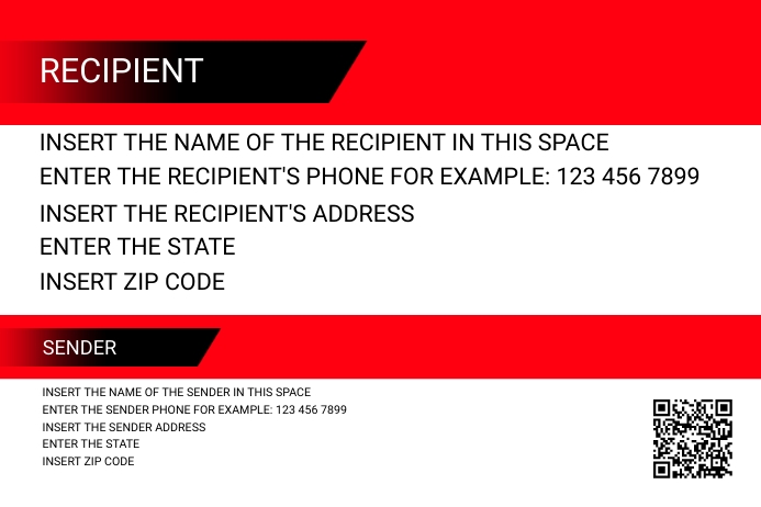 Address Label Template