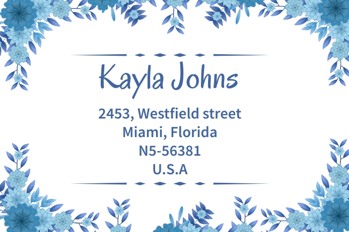 Address Label Template | PosterMyWall