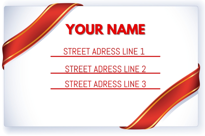 Address Label Template PosterMyWall
