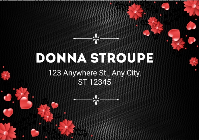 Address Label Template PosterMyWall