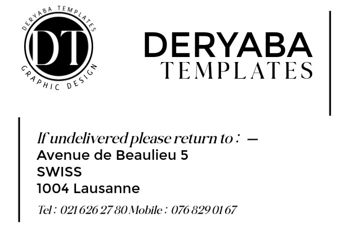 Address Label Template with logo | PosterMyWall