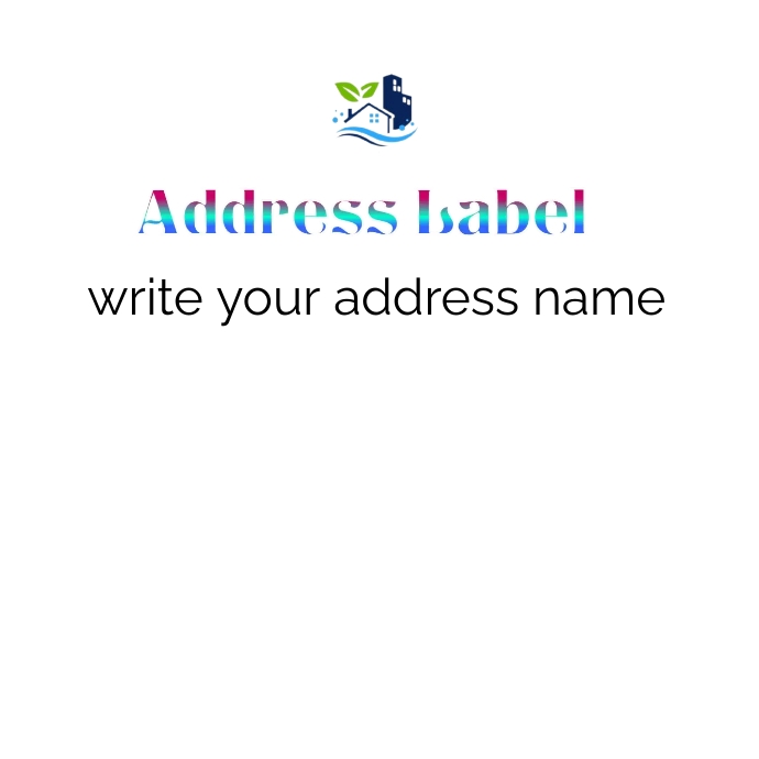 Address labels logo Template PosterMyWall