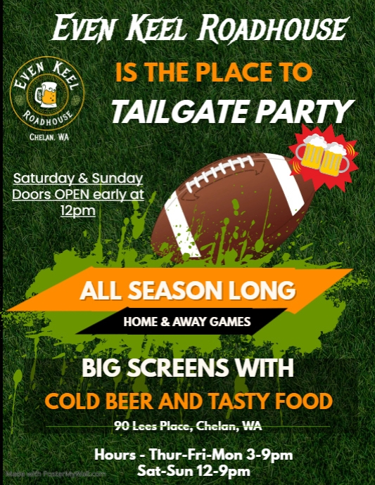 Green and Yellow Football Tailgate Party Flyer PosterMyWall Green and Yellow Football Tailgate Party Flyer PosterMyWall