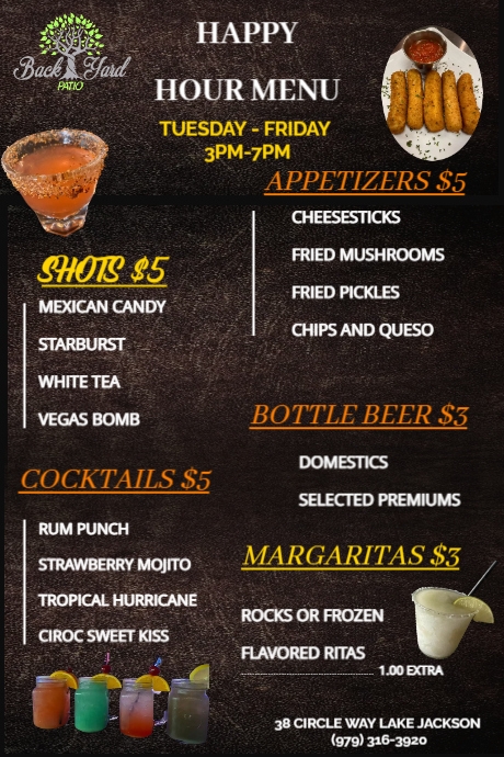 FOOD MENU PINTEREST TEMPLATE.C | PosterMyWall