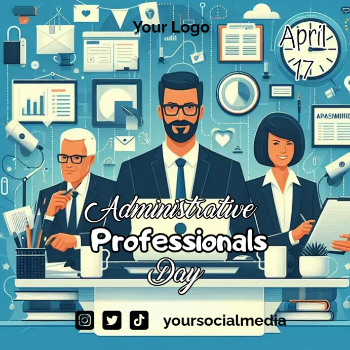 Administrative Professionals Day Poster Template | PosterMyWall